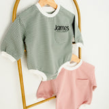 Personalized Sweatshirt Romper