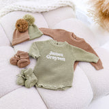 Baby Knitted Outfit 3-piece Set